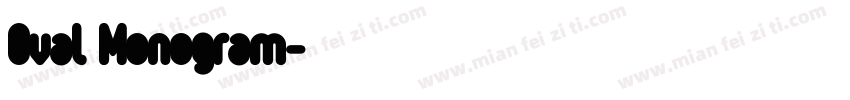 Oval Monogram字体转换